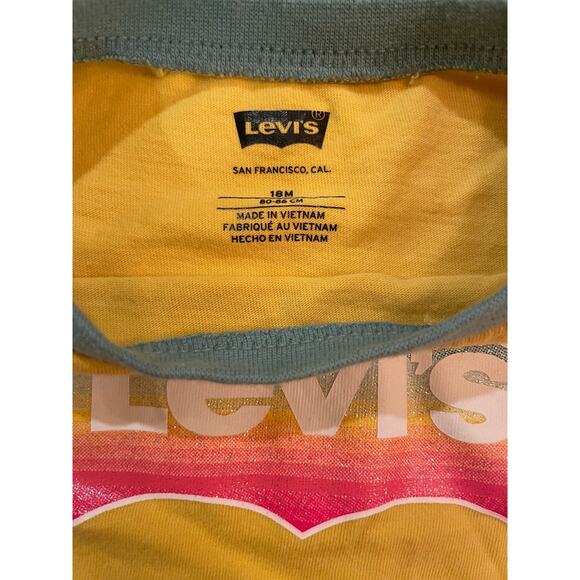 Levi's Girl's long sleeve tee size 18m USA made 100% Cotton - Picture 4 of 6